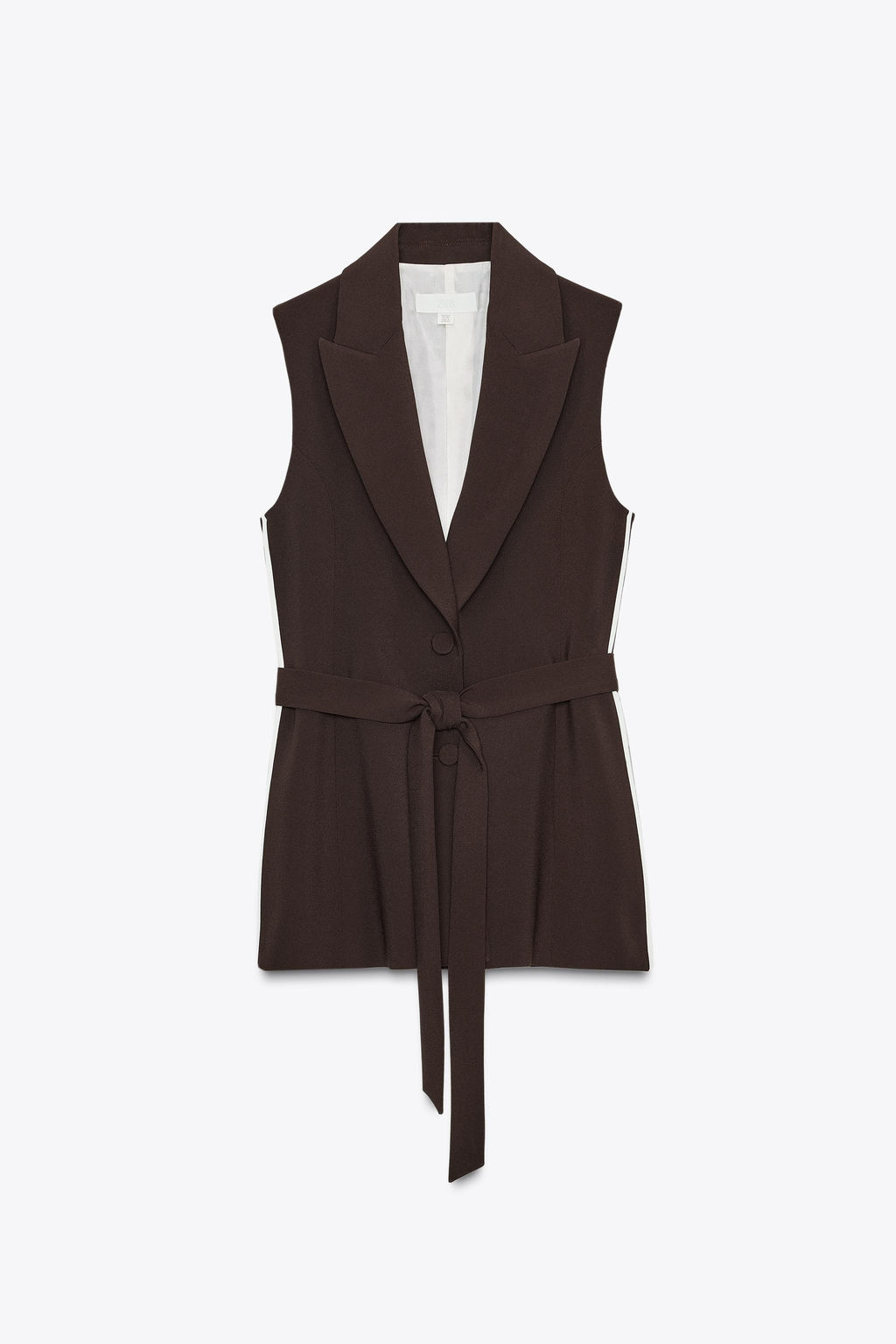 LONG WAISTCOAT WITH SIDE STRIPE