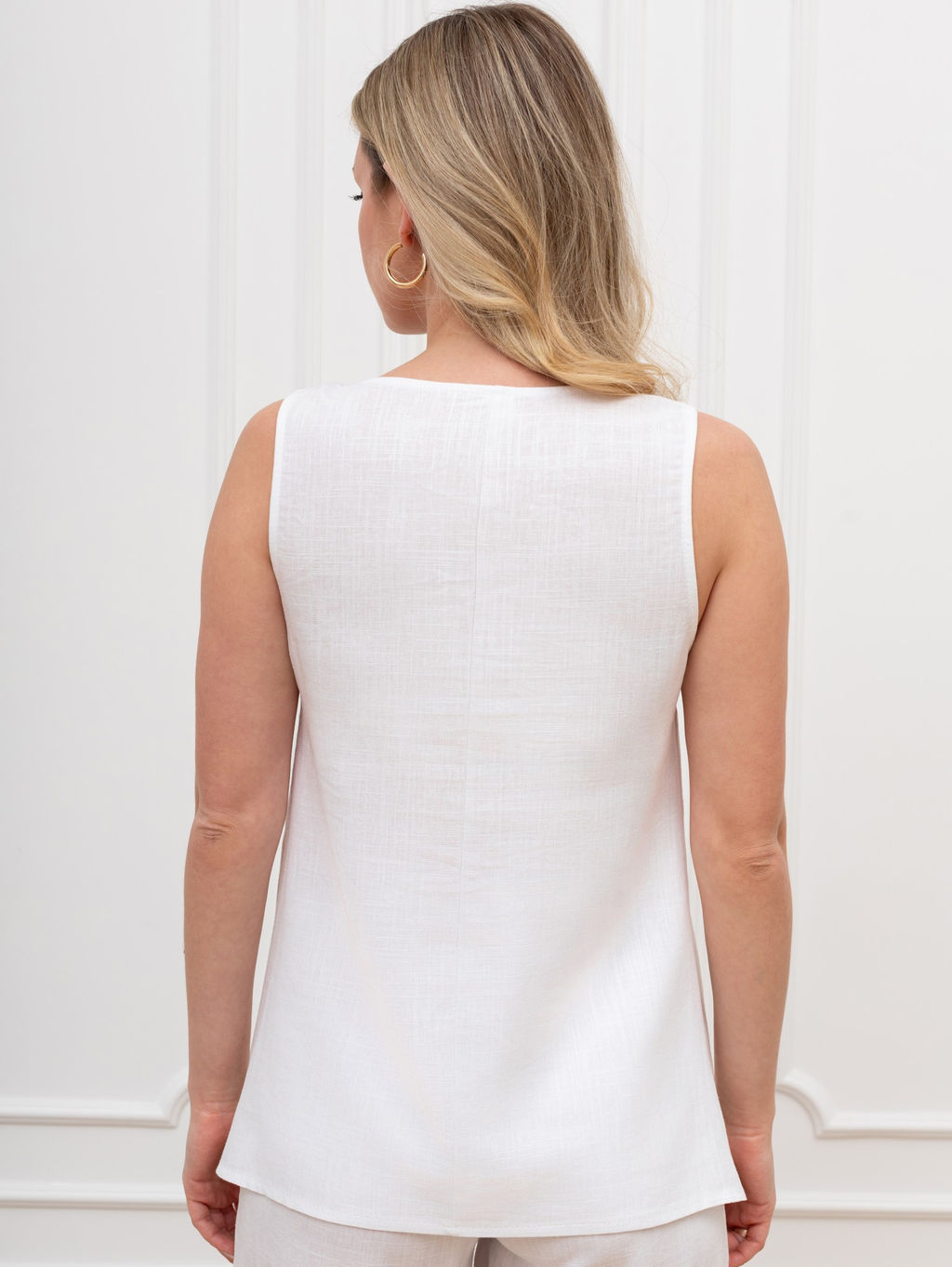 Блузка (топ) Сибелла-4 из вискозы со льном - Виотекс фото 2