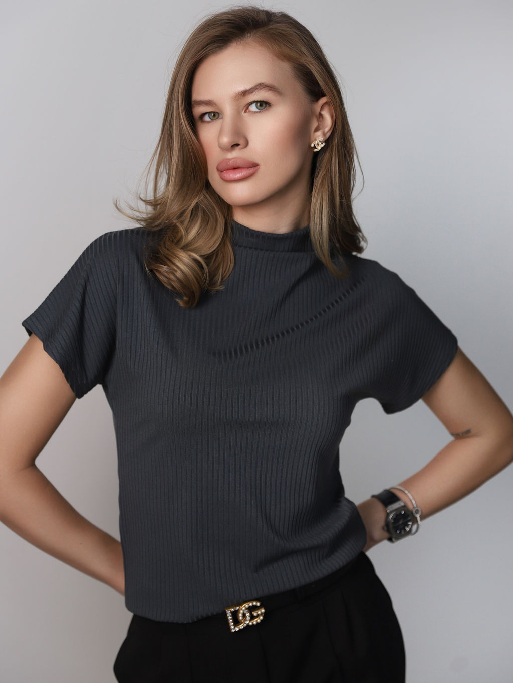 Футболка женская блузка КФ103 Графит от фабрики Спортсоло