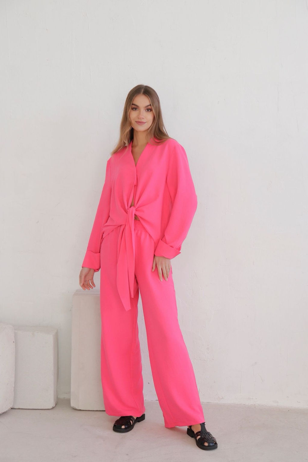 10355 Костюм с завязками и широкими брюками - Martichelli фото 4