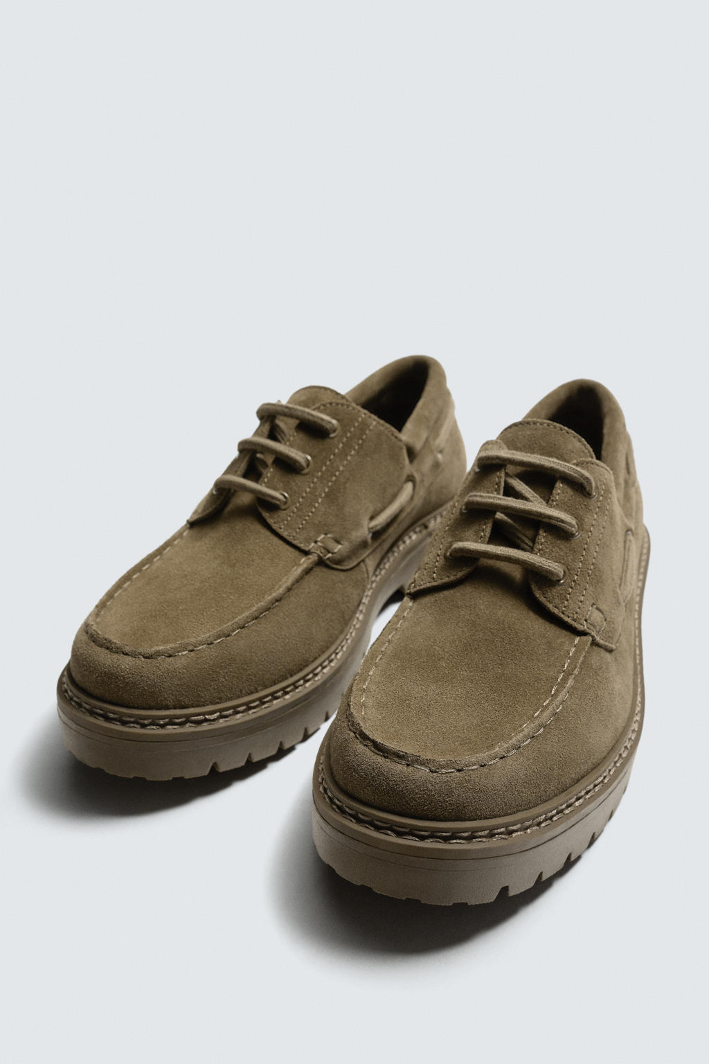 LEATHER DECK SHOES - Zara фото 12