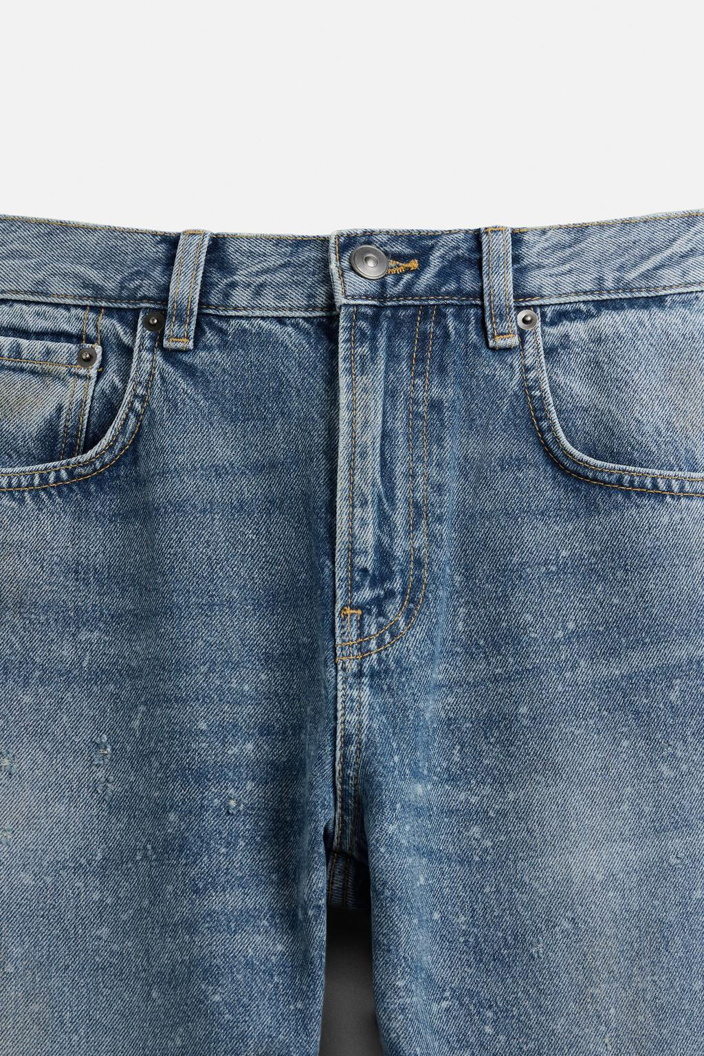 FLARE FIT JEANS WITH ZIPS - Zara фото 8