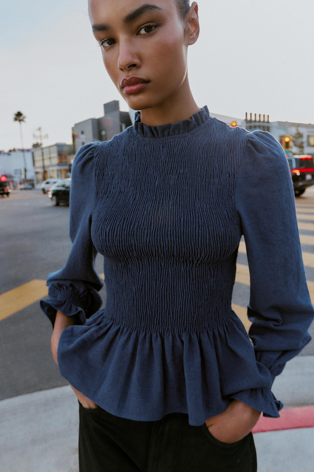 SMOCKED SHIRT - Zara фото 14