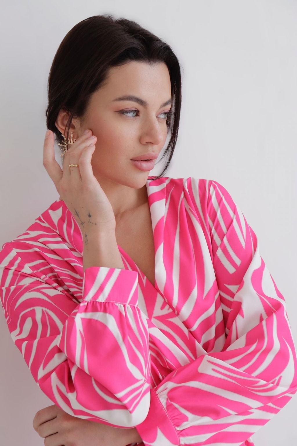 Martichelli Платье бело-розовое фото 6