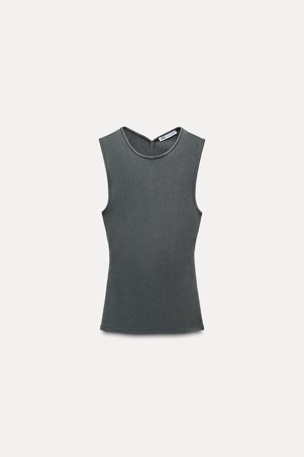 RIBBED OPEN-BACK TOP - Zara фото 30