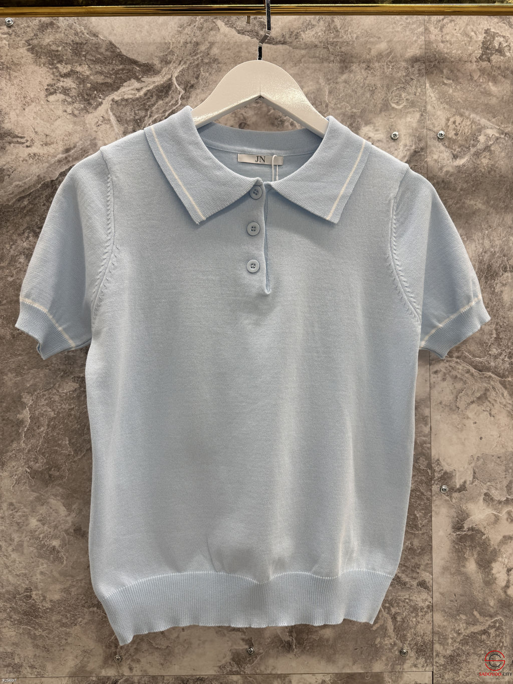 Футболка поло однотонная