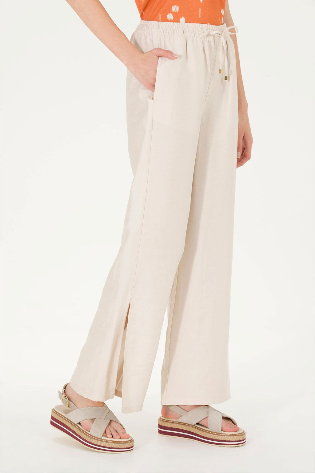 U. S. Polo Assn Женские кремовые брюки - U.s. polo assn фото 8