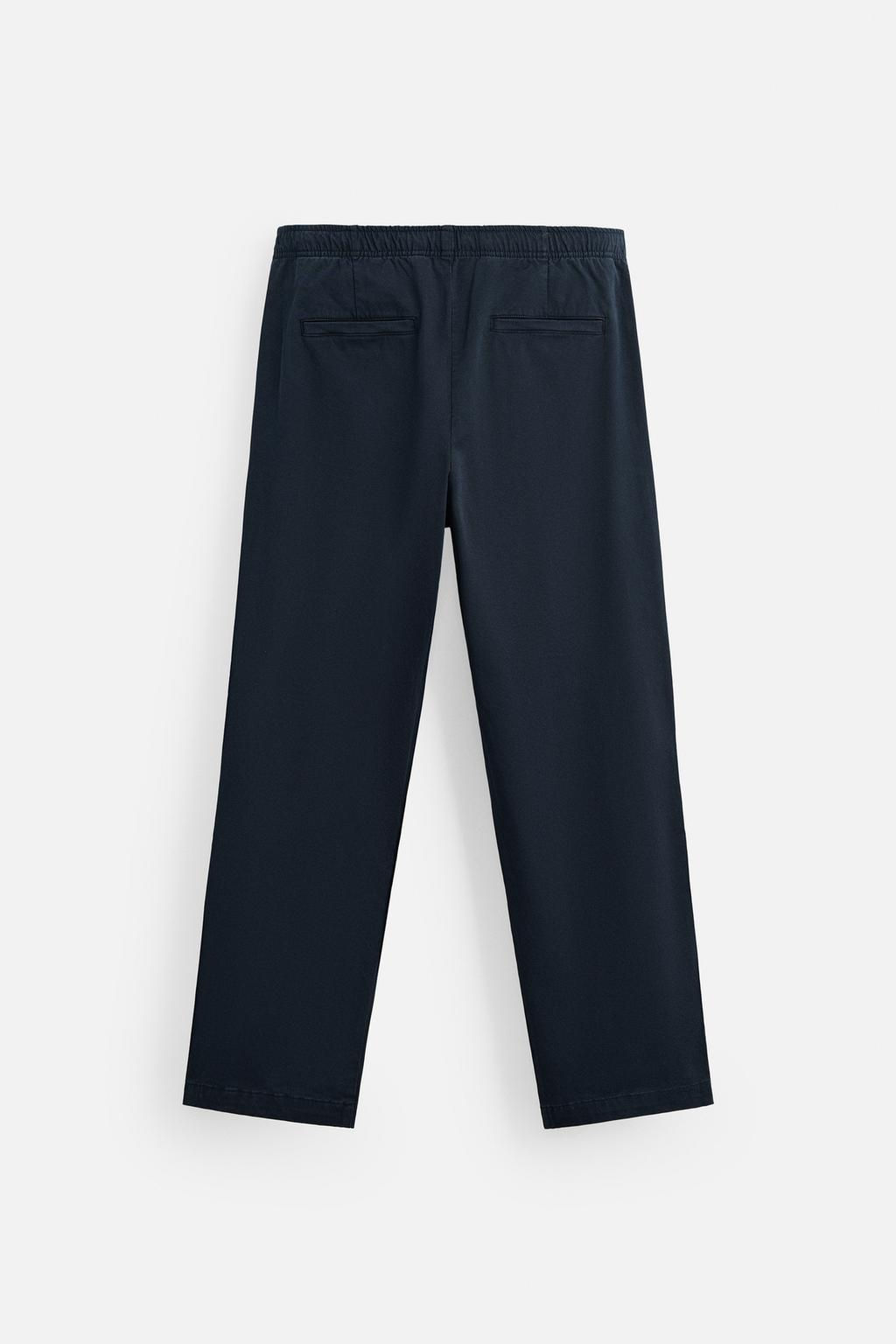 REGULAR FIT JOGGER WAIST TROUSERS - Zara фото 18