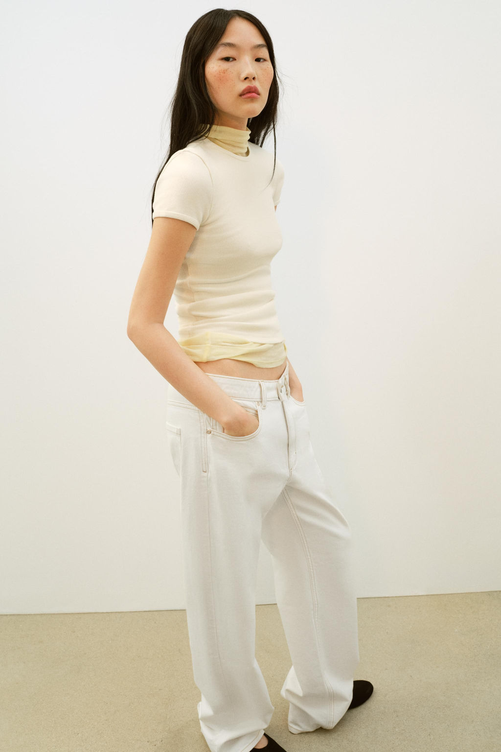 RIBBED T-SHIRT - Zara фото 10
