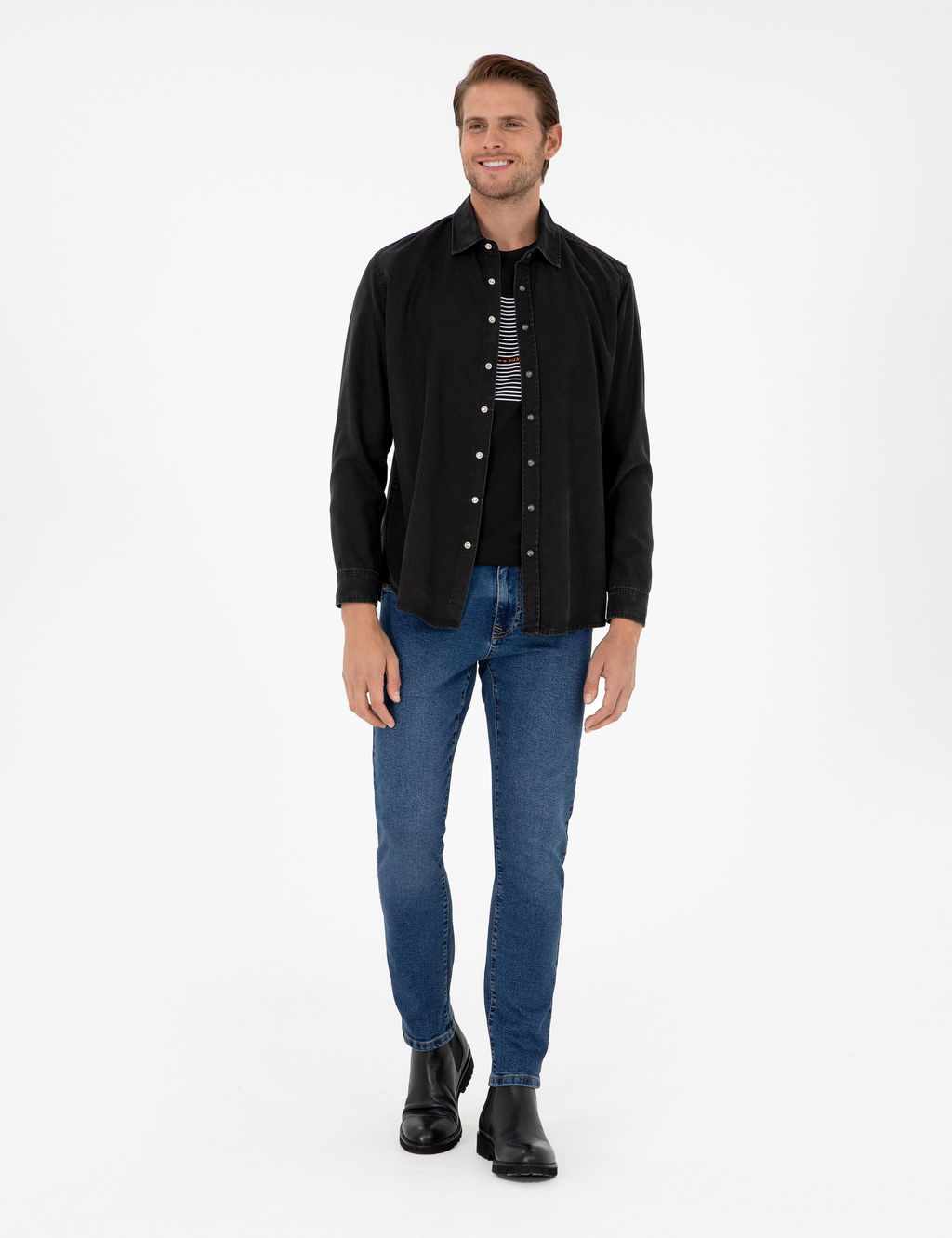 Siyah Regular Fit Jean G_mlek - Pierre cardin фото 4