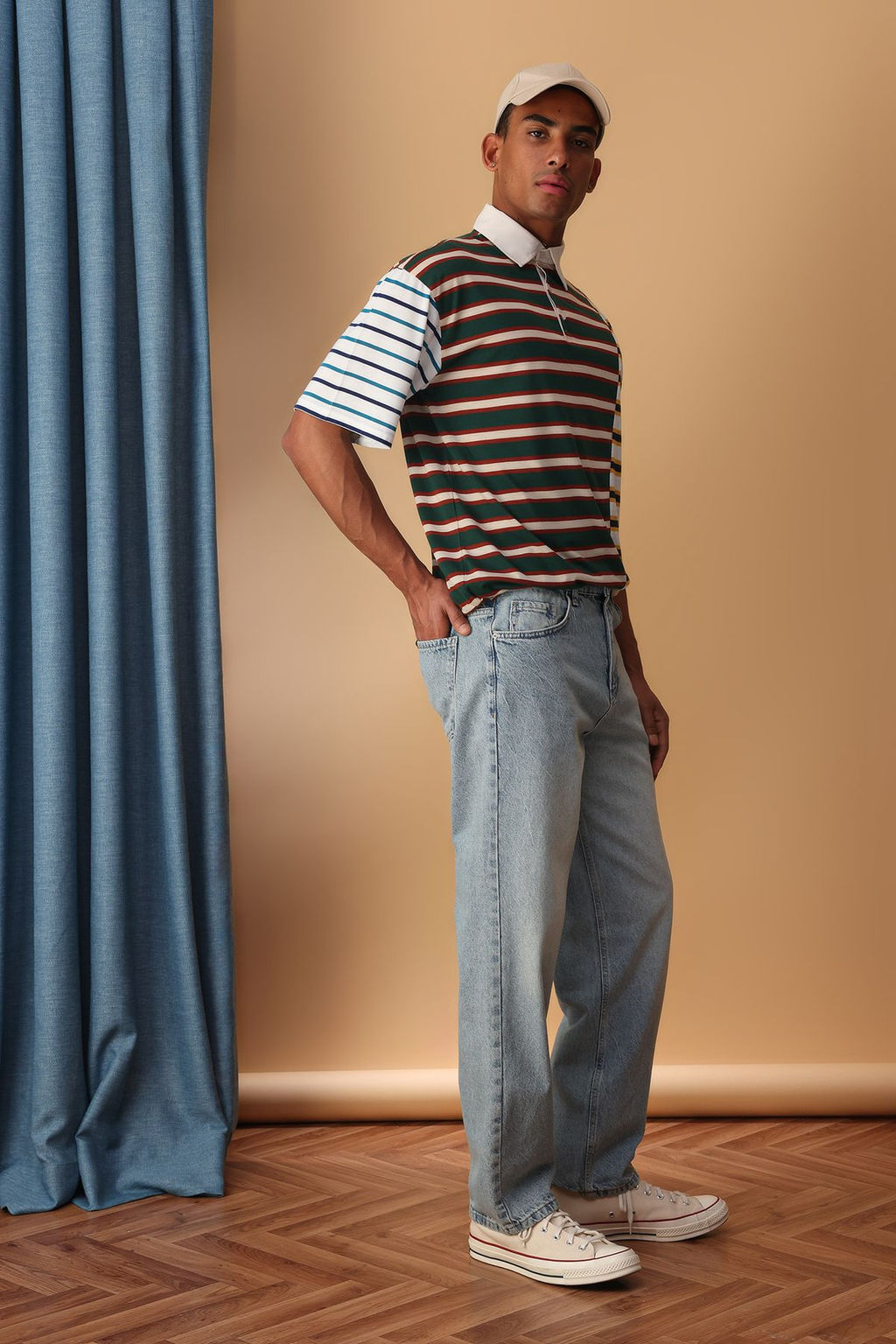 TRENDYOL MAN Mavi Eskitme Efektli Baggy Fit Jeans Kot Pantolon TMNSS25JE00007 - Trendyolmilla фото 3