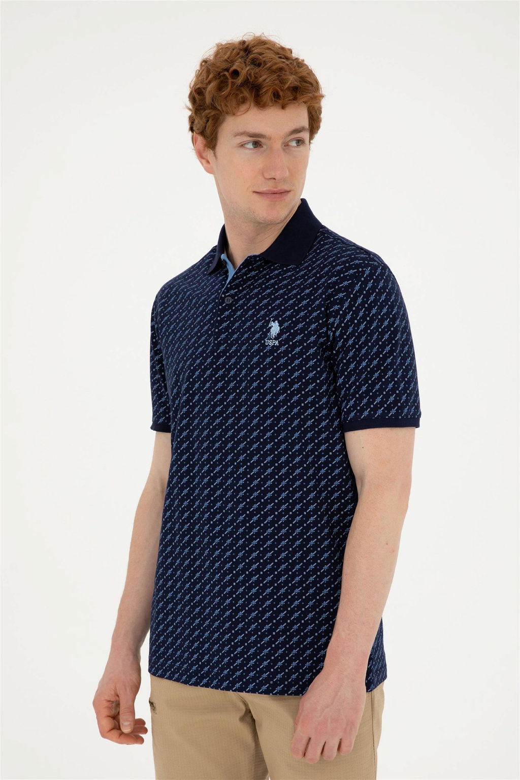 Мужская темно-синяя футболка Неожиданная скидка в корзине - U.s. polo assn фото 3