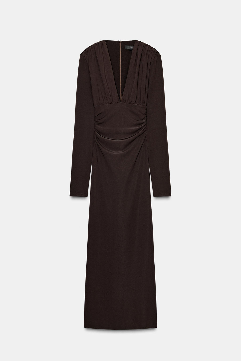 DRAPED MIDI DRESS - Zara фото 6