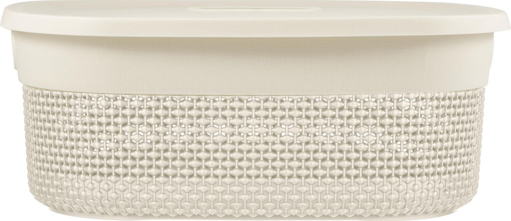 Корзина для хранения с крышкой OSLO 12л молочный туман PT1332МЛ-12