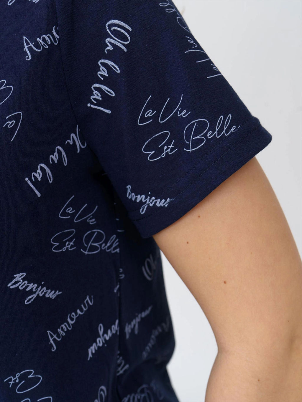 Футболка женская, цвет синий