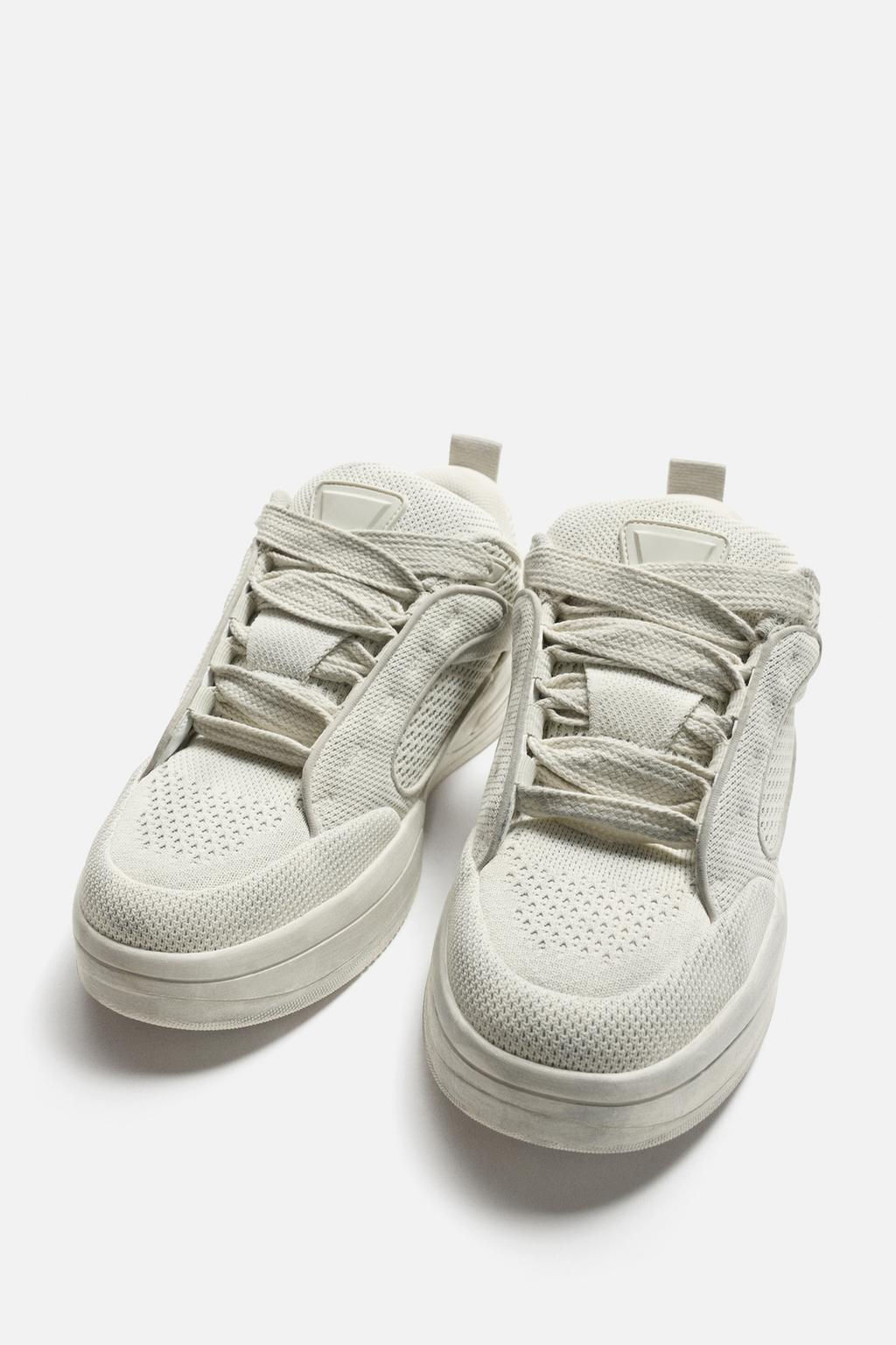 DISTRESSED-EFFECT CHUNKY TRAINERS - Zara фото 3