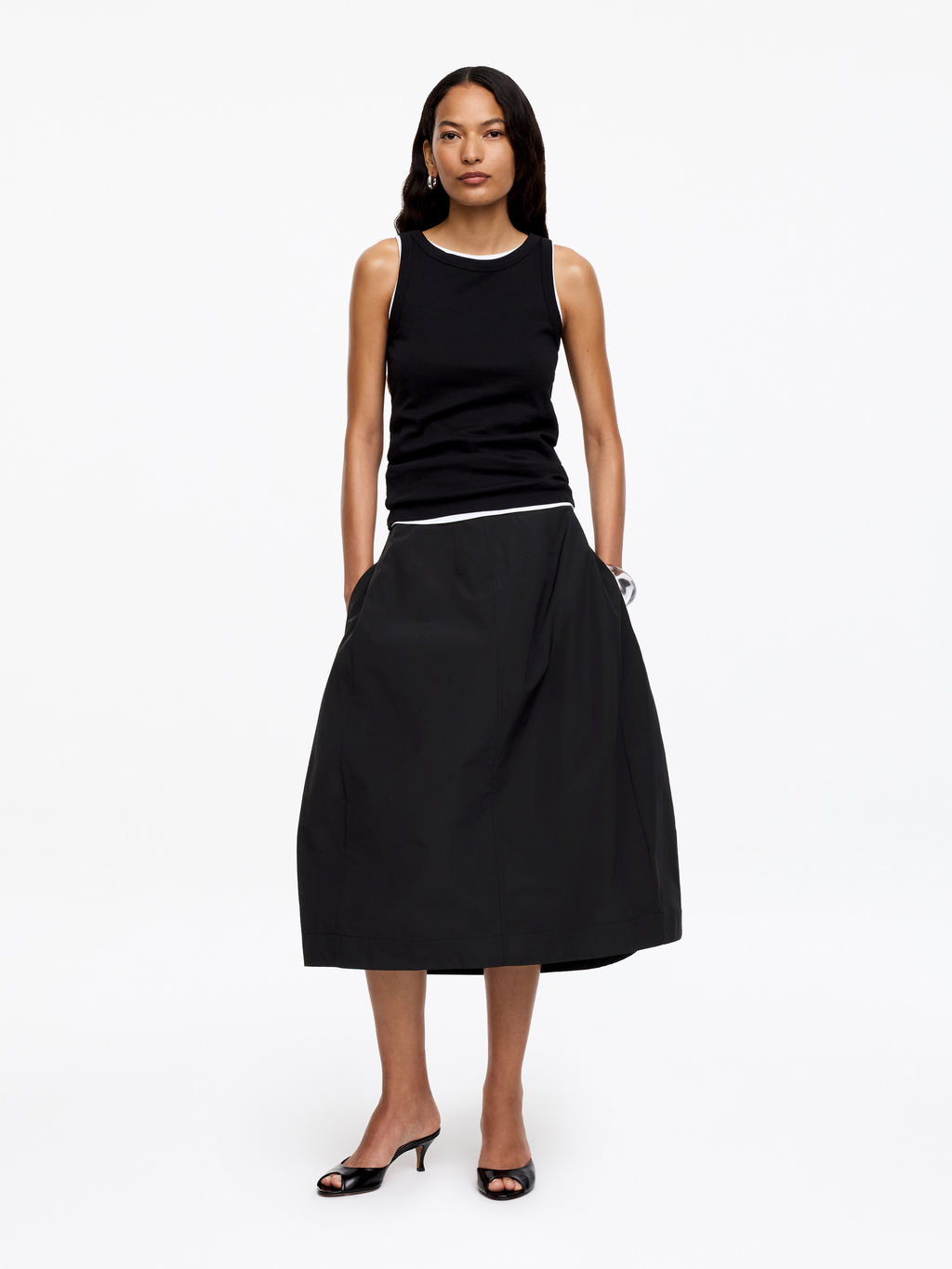 Falda midi de talle alto - H&m фото 2