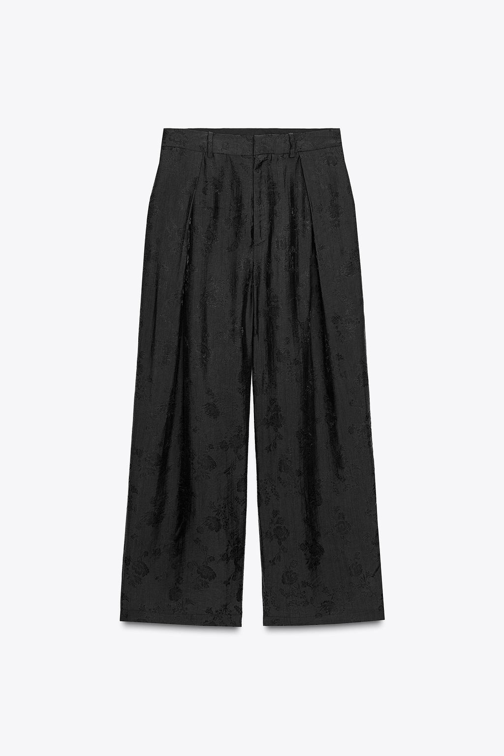 ZW COLLECTION FLORAL JACQUARD TROUSERS - Zara фото 4