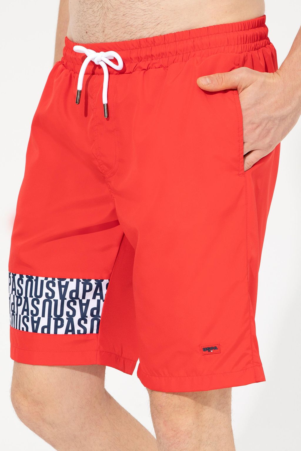 U. S. Polo Assn Мужские красные шорты для плавания - U.s. polo assn фото 2