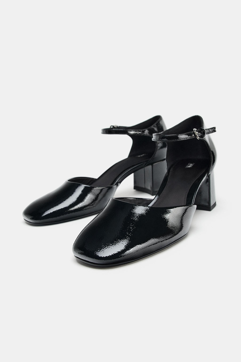 FAUX-PATENT MARY JANE SHOES