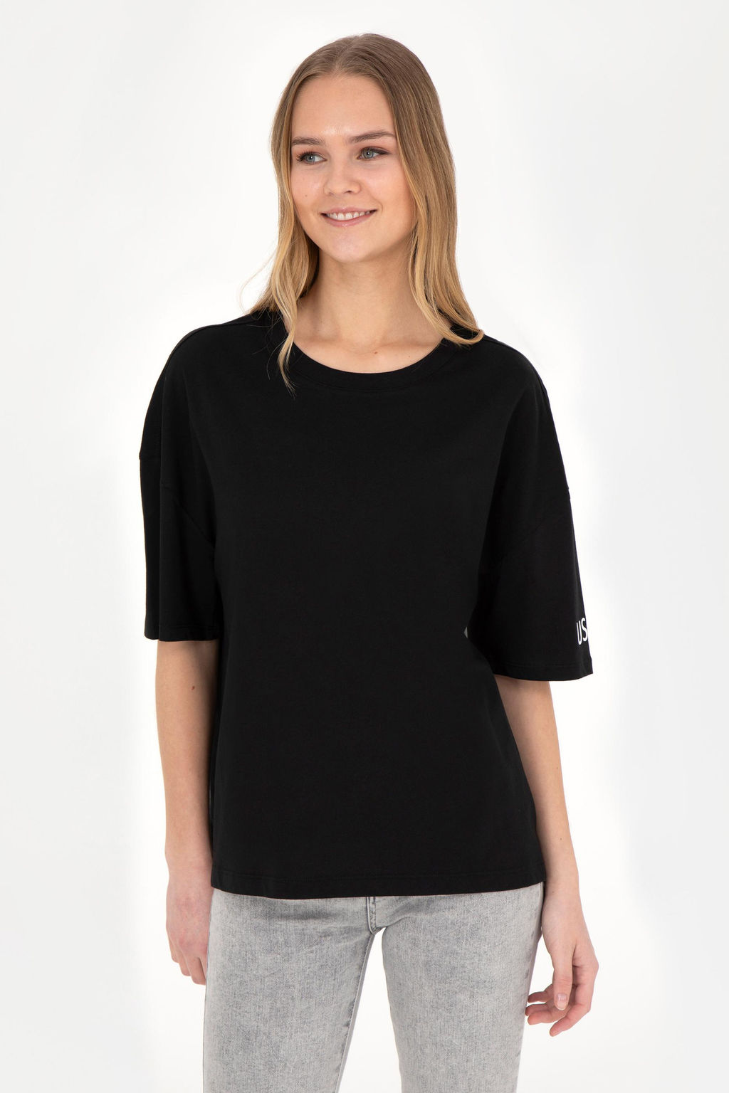 Женская черная футболка - U.s. polo assn фото 10