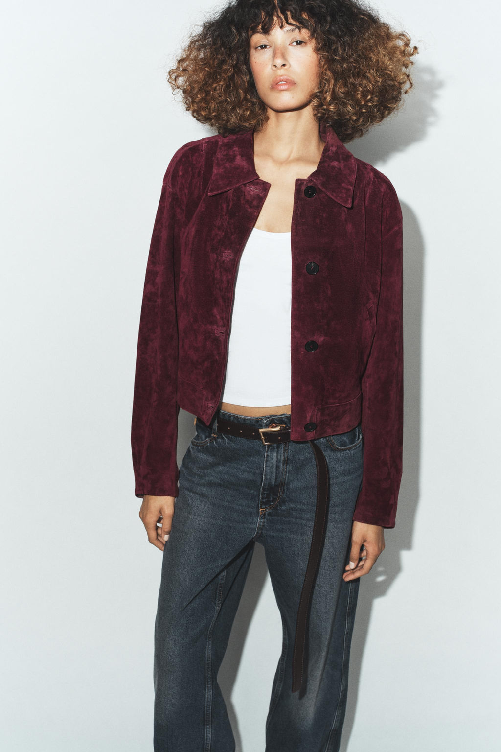 100% SUEDE LEATHER JACKET - Zara фото 3