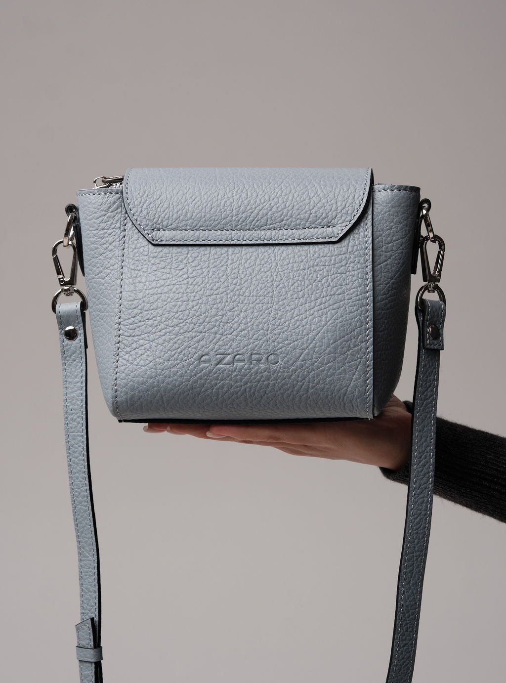 Сумка через плечо Azaro 3520 серое небо/бизон