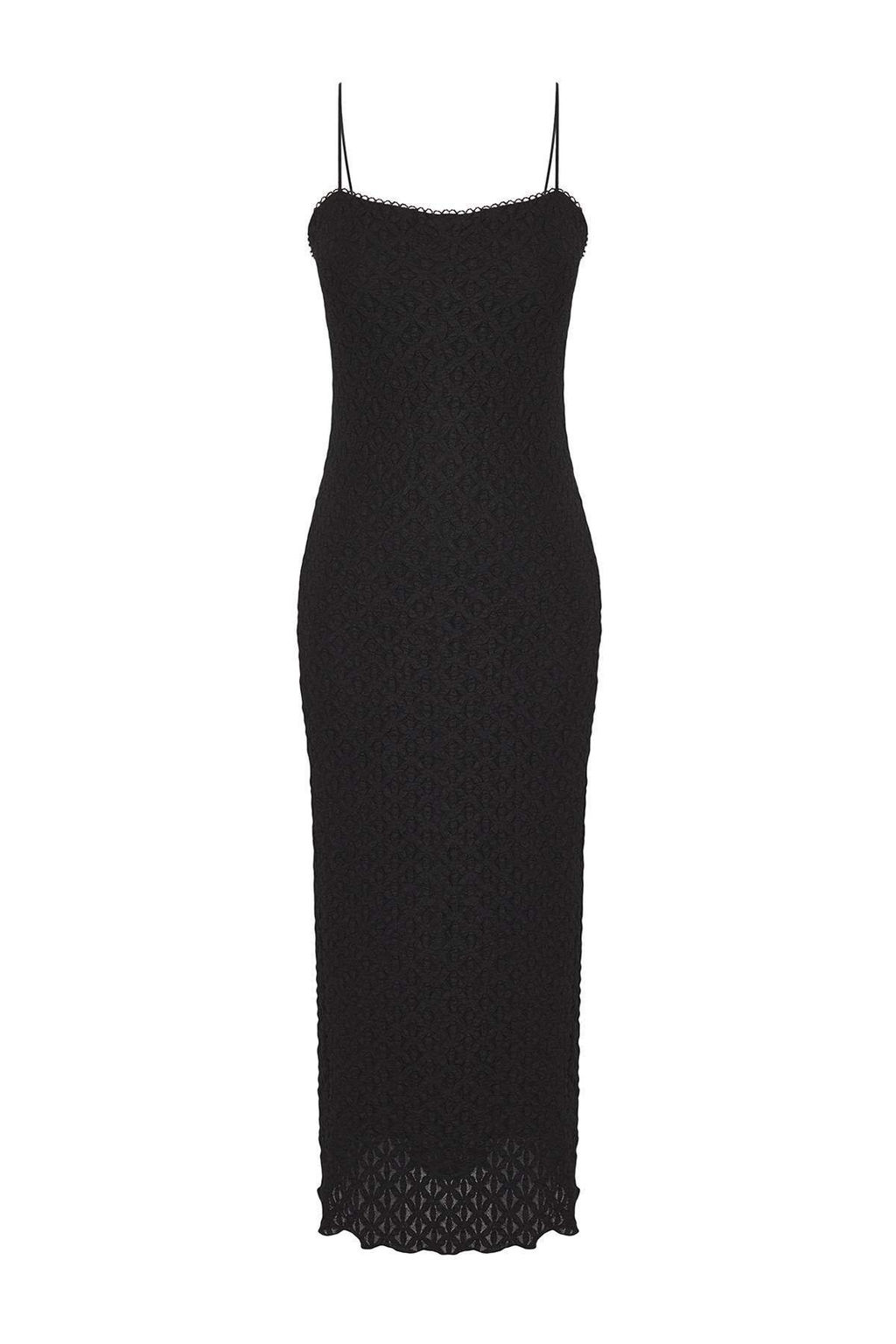 TRENDYOLMILLA Beyaz Dantel Bodycone/Vucuda Oturan Ask?l? Midi Orme Elbise TWOSS25EL00533 фото 9