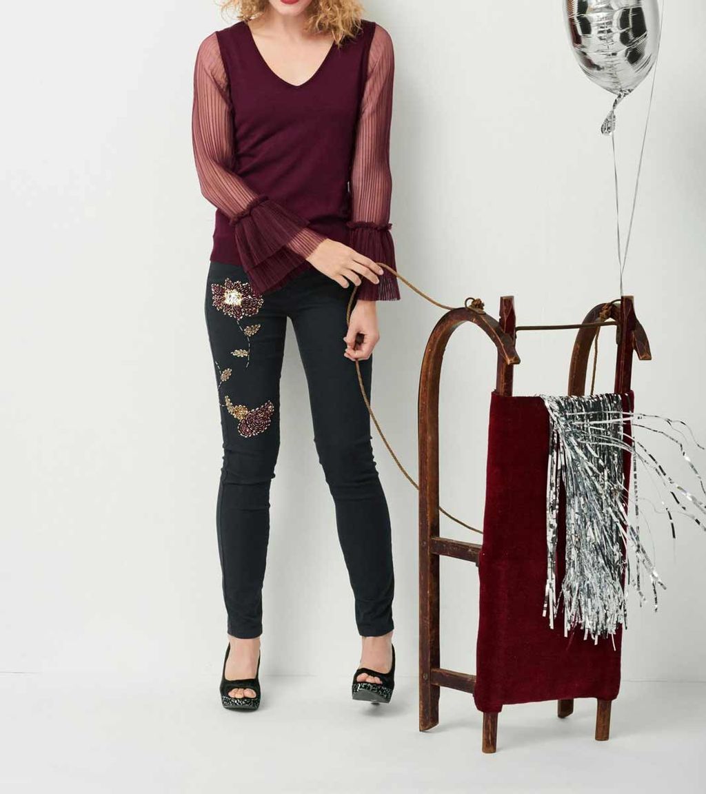 Пуловер, бордовый - Ashley brooke фото 6