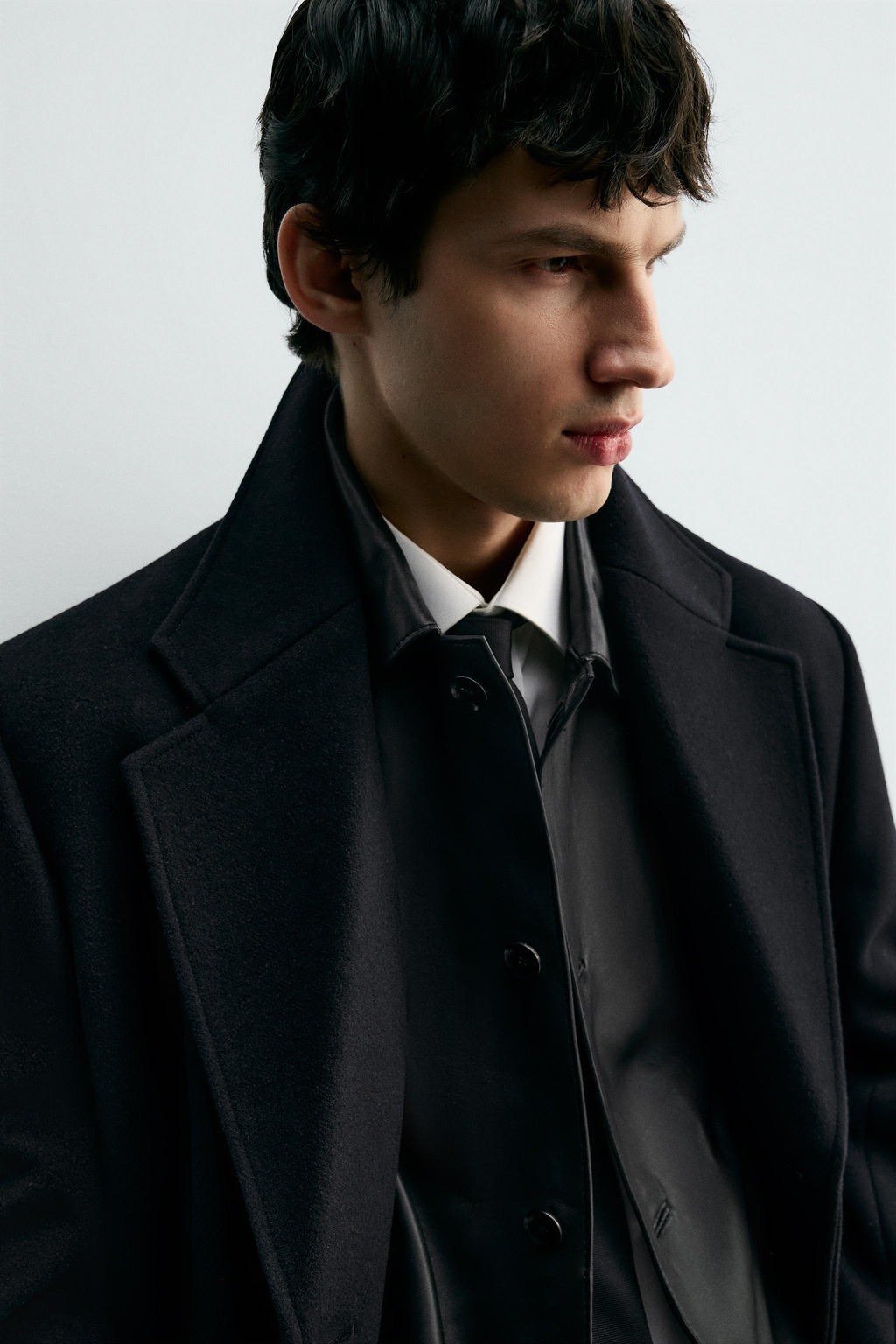 WOOL BLEND DOUBLE-BREASTED COAT