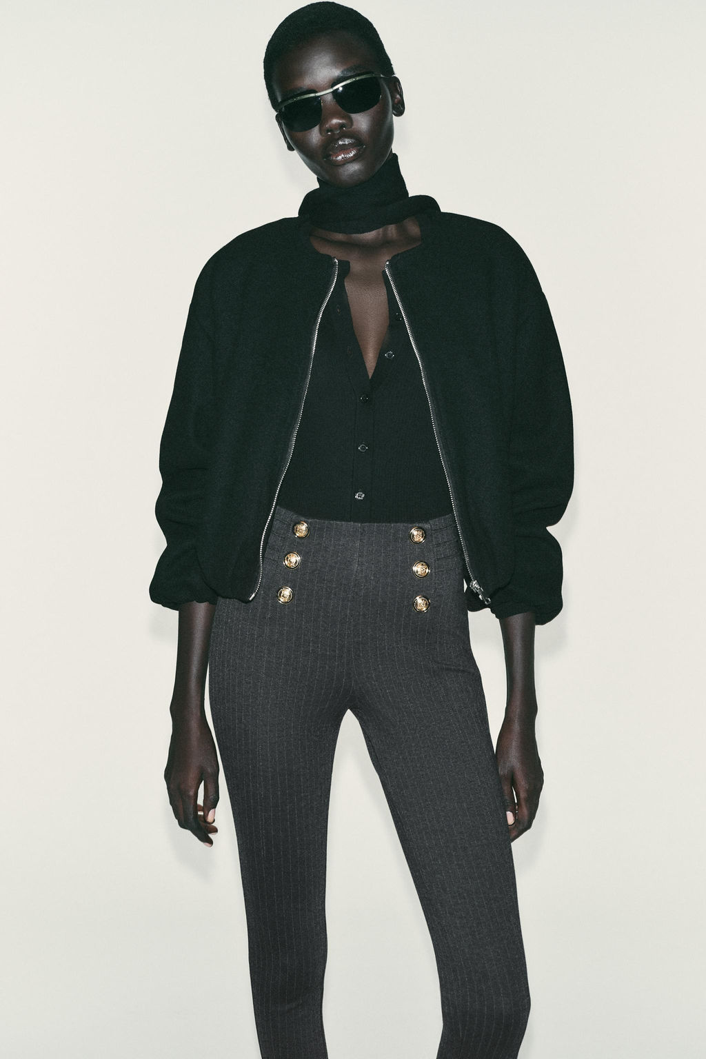 BUTTON LEGGINGS - Zara фото 7