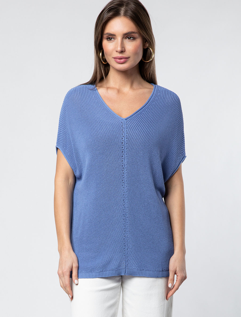 VILATTE / Джемпер из гладкой вискозы с лиоцеллом фото 9