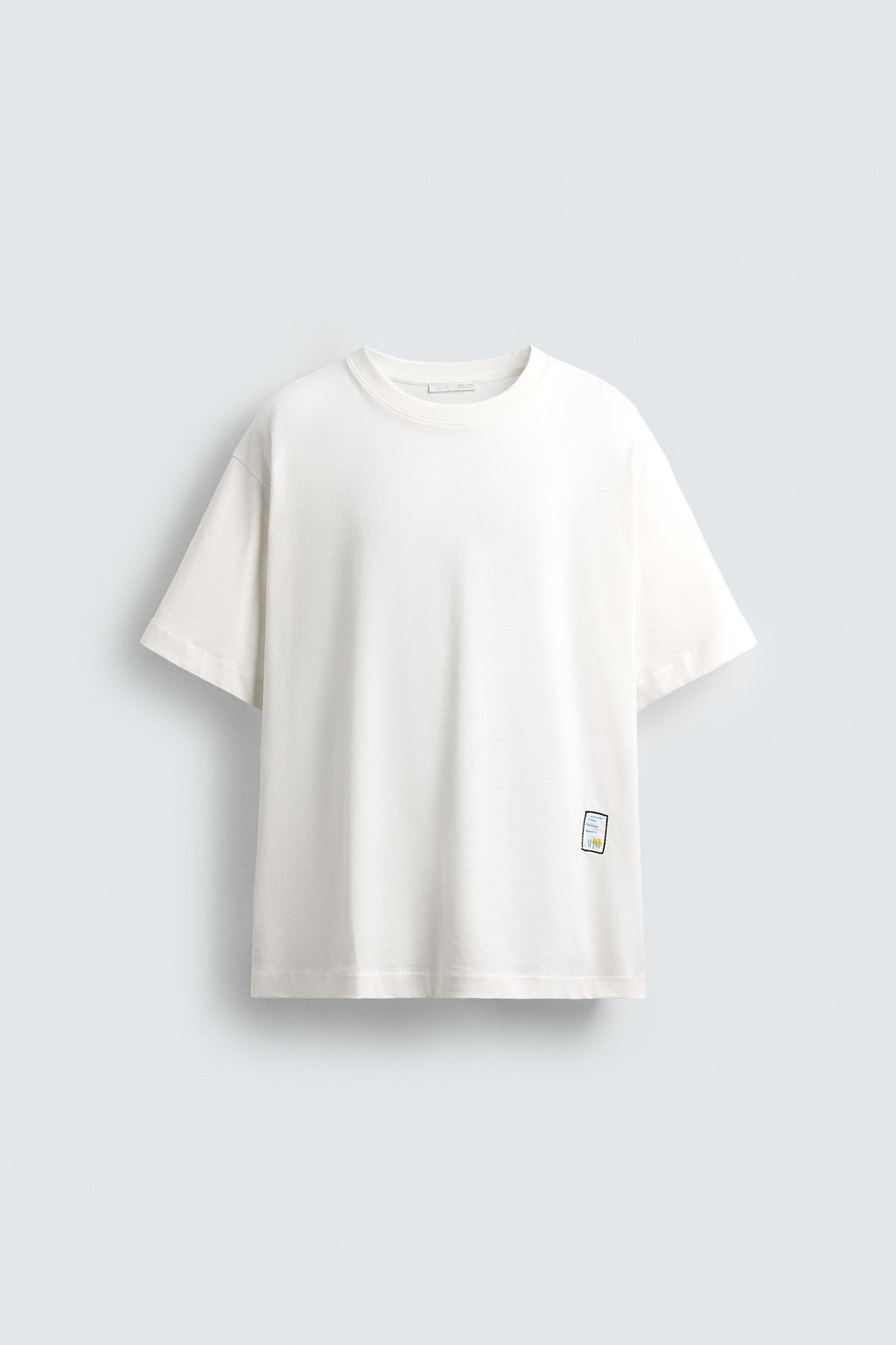 CONTRAST PATCH T-SHIRT - Zara фото 7