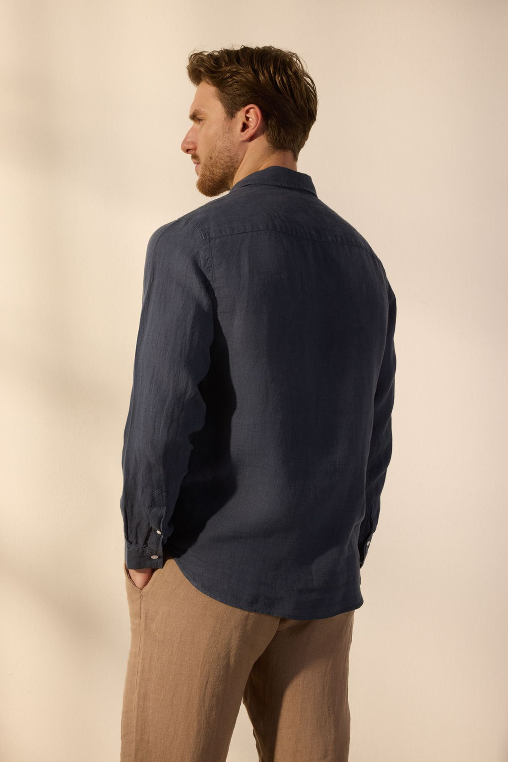 TRENDYOL MAN Premium Gri %100 Keten Regular Fit Gomlek TMNSS24GO00058 - Trendyolmilla фото 21