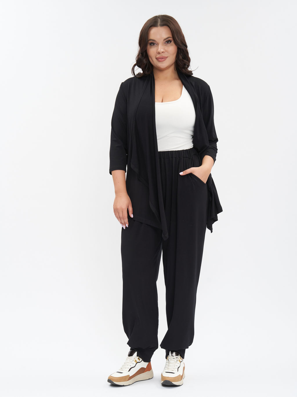 Кардиган из трикотажа KA31803BLK01 - Артесса фото 5