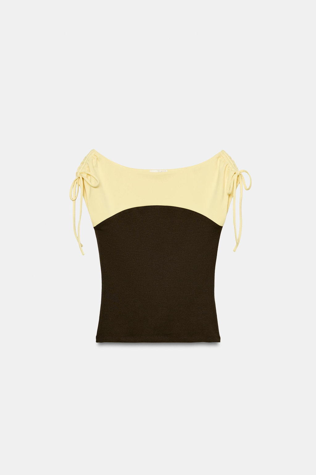 TOP COMBINADO FRUNCES / Marr?n / Crudo - Zara фото 5