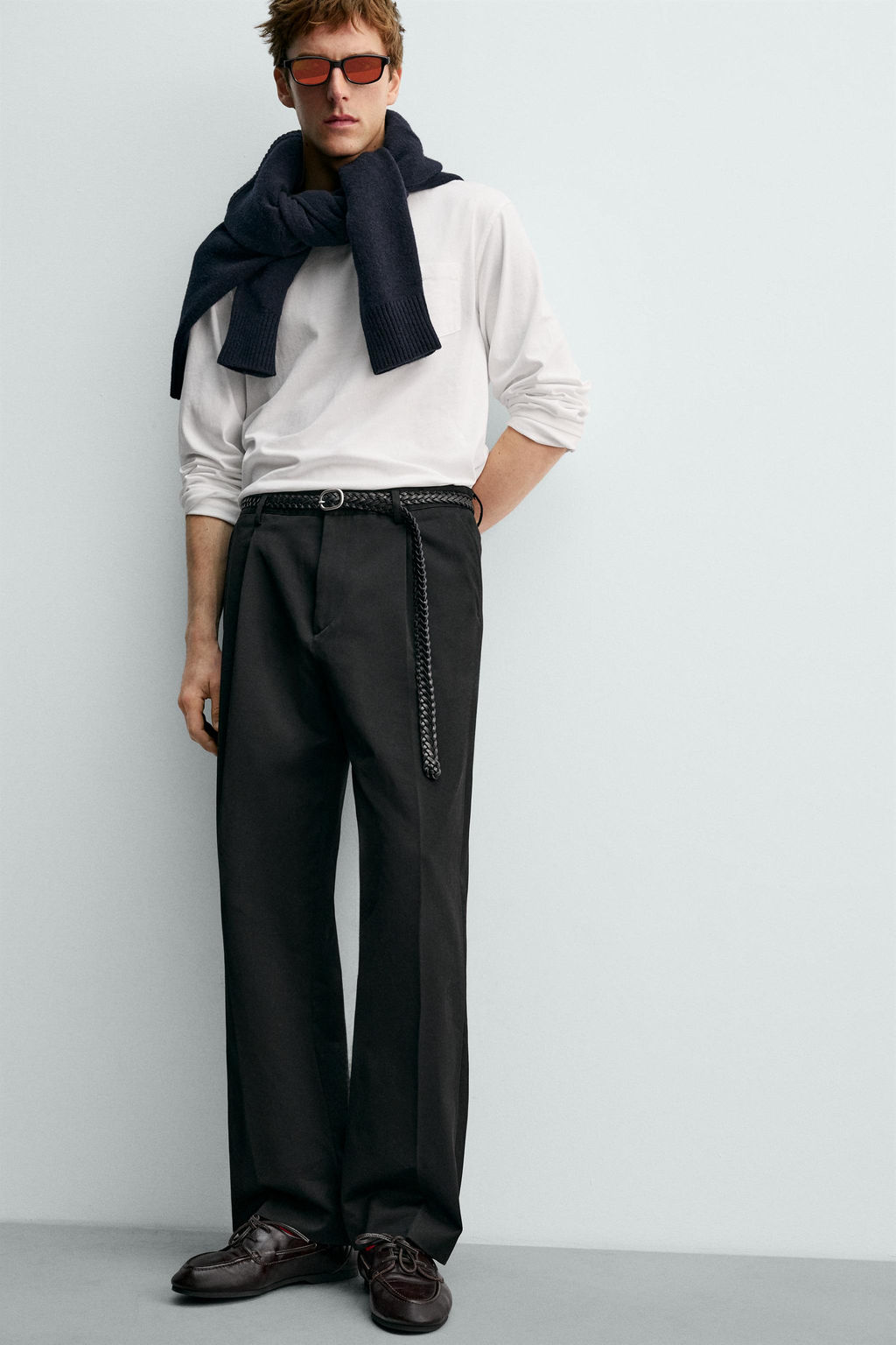 LONG SLEEVE T-SHIRT WITH POCKET AARON LEVINE X ZARA  фото 15