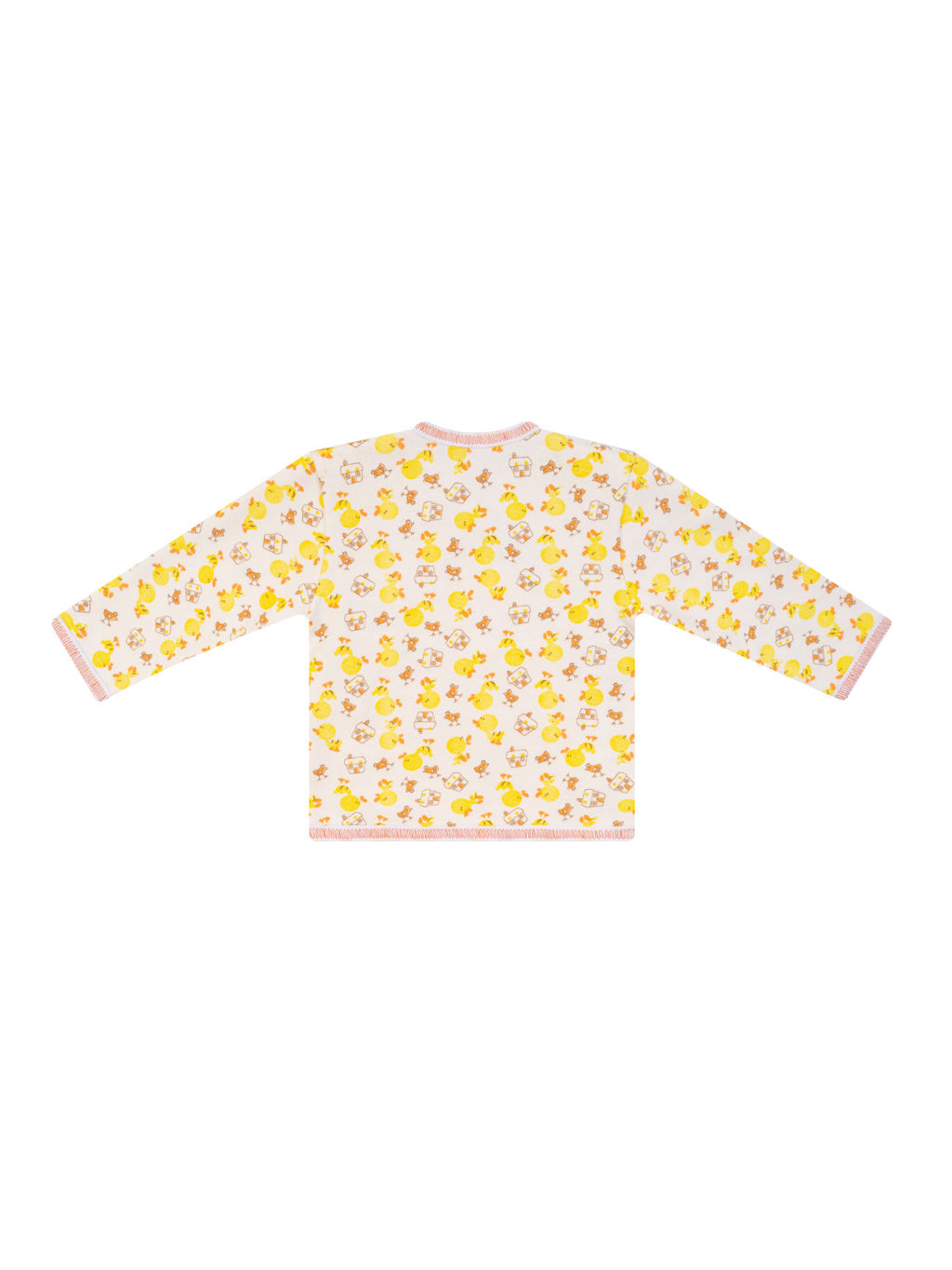 Кофточкараспашонка бежевая принт утенок