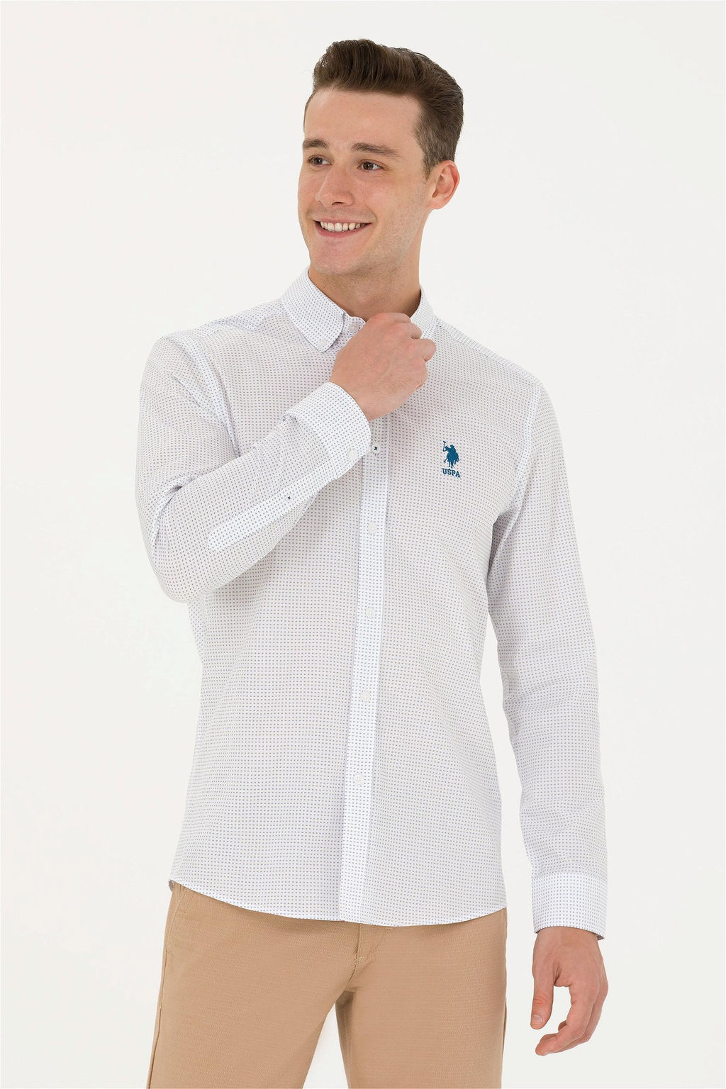 U. S. Polo Assn Мужская рубашка Saks с длинным рукавом - U.s. polo assn фото 8