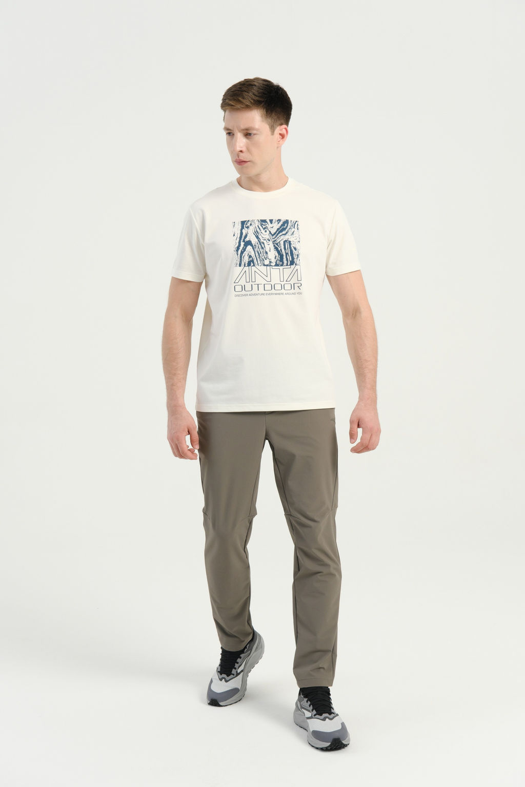 Брюки текстильные Серый - Anta фото 2