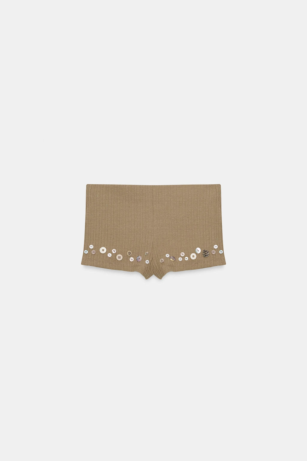 SHORTS RIB BOTONES / Oliva - Zara фото 4