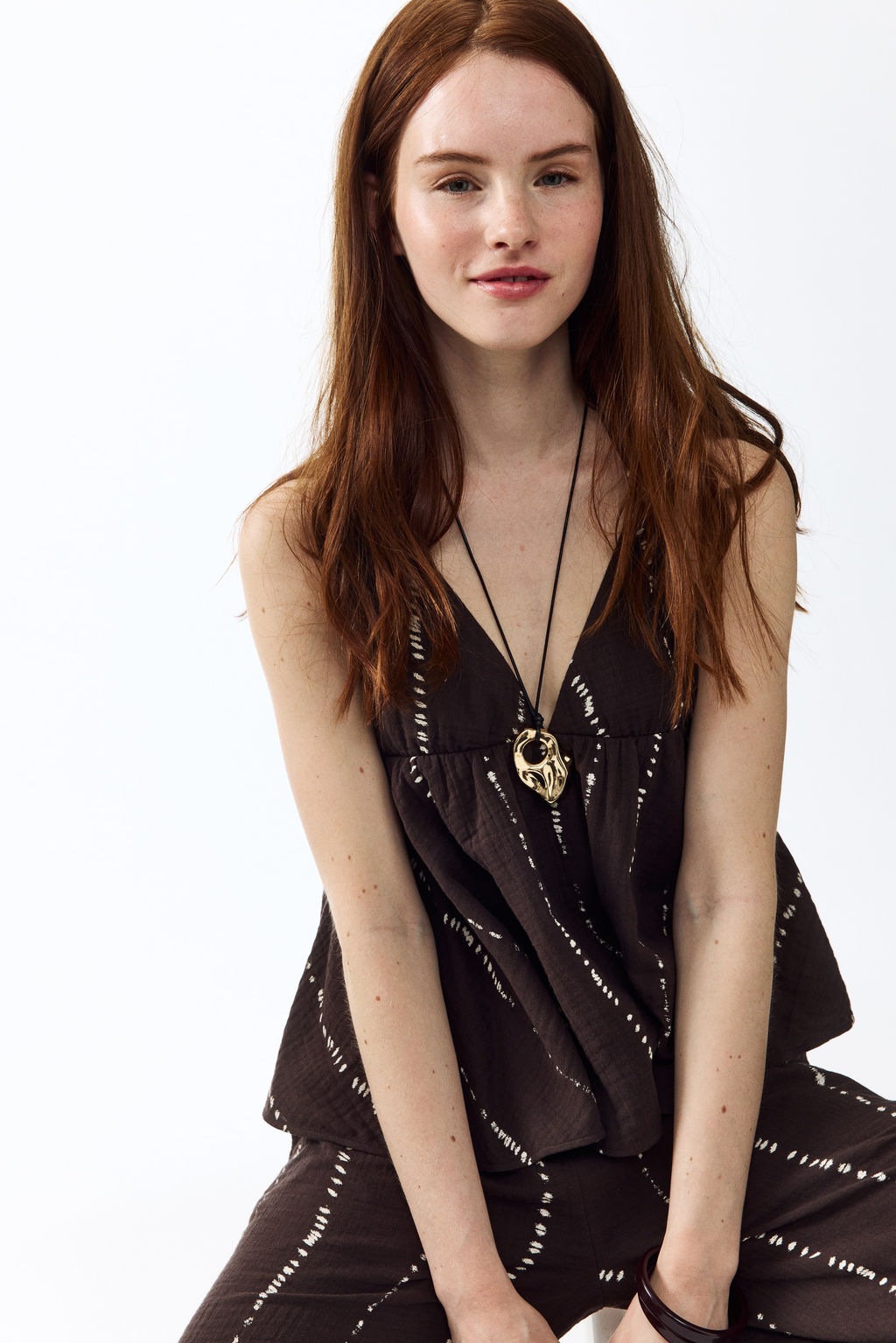 Cotton halterneck top - H&m фото 5