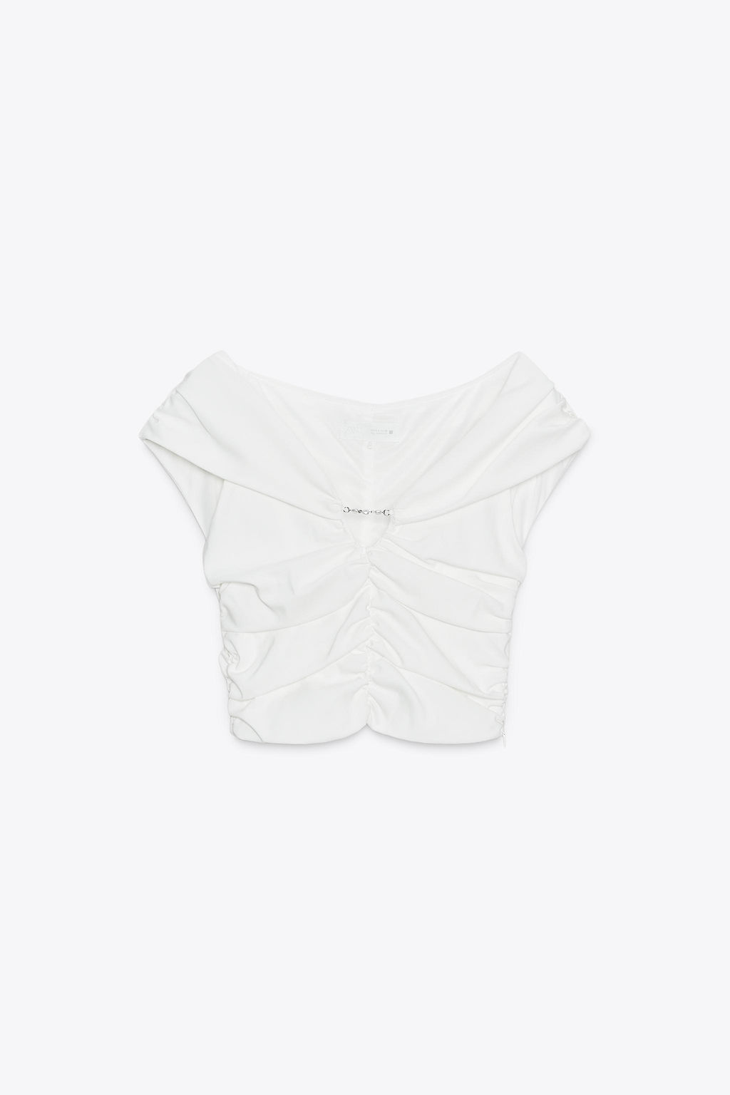 DRAPED CROP TOP - Zara фото 10