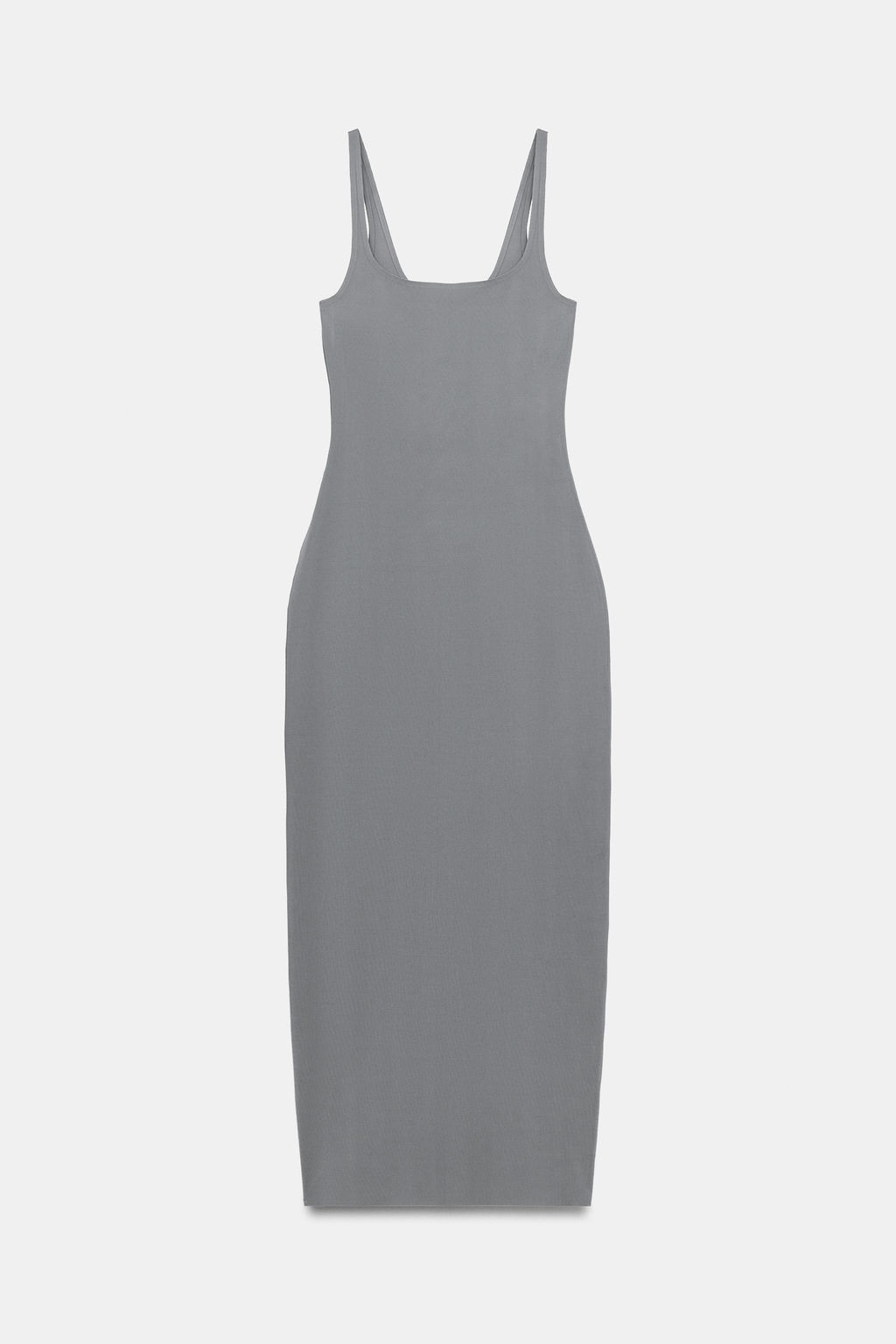 VESTIDO MIDI CONTOURING / Gris - Zara фото 7