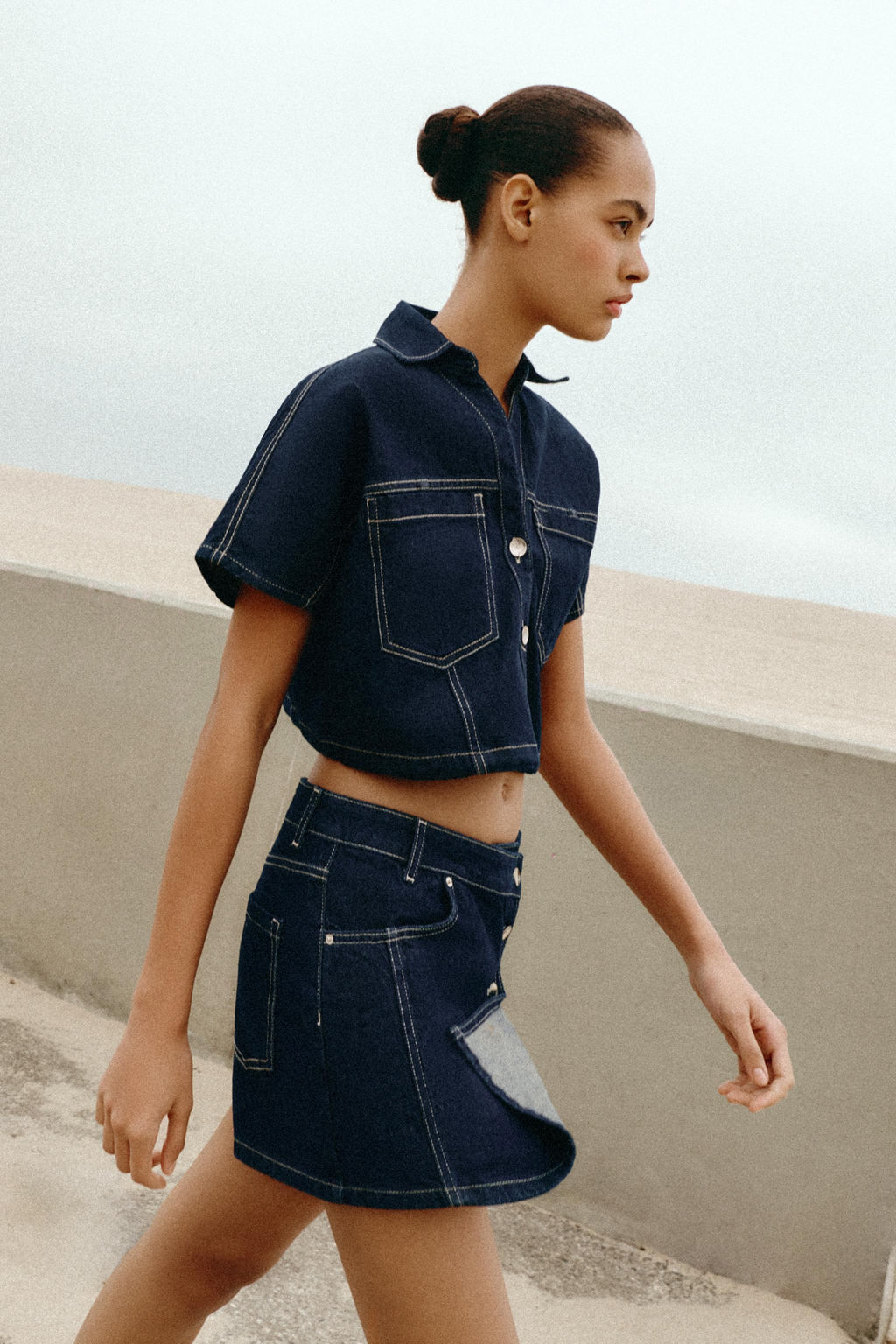 FALDA PANTAL?N Z1975 DENIM CRUZADA / Azul - Zara фото 14