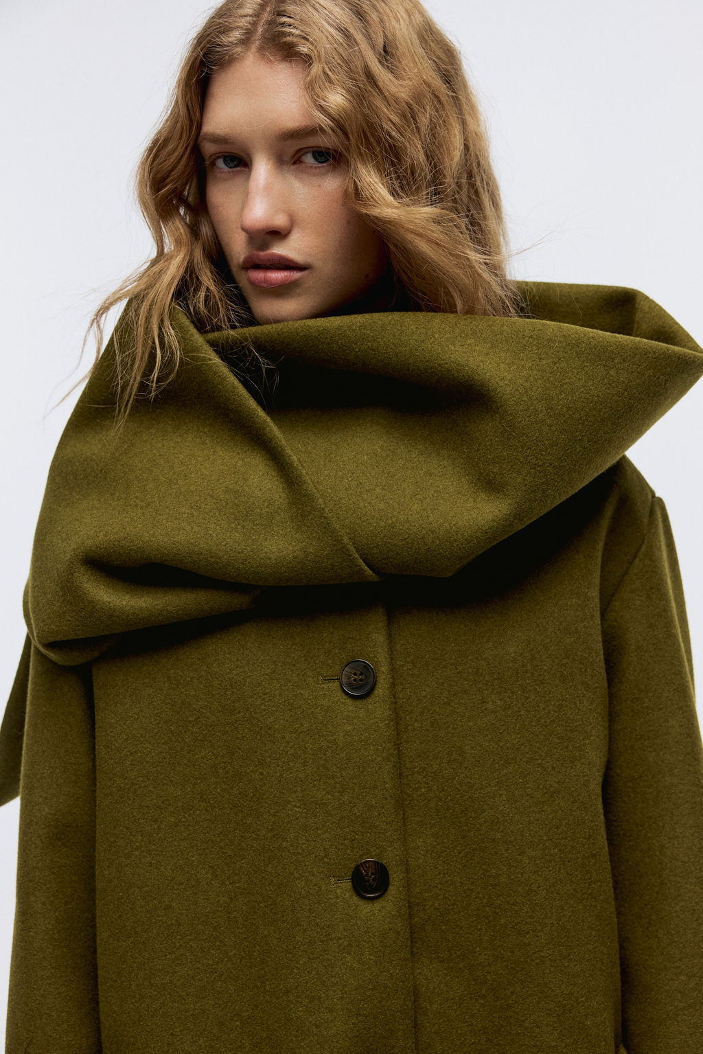 Abrigo con cuello tipo bufanda - H&m фото 2
