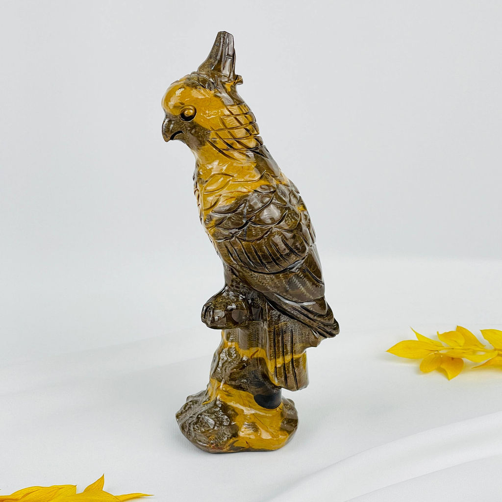 Статуэтка Попугай из Яшмы - Радуга самоцветов фото 4