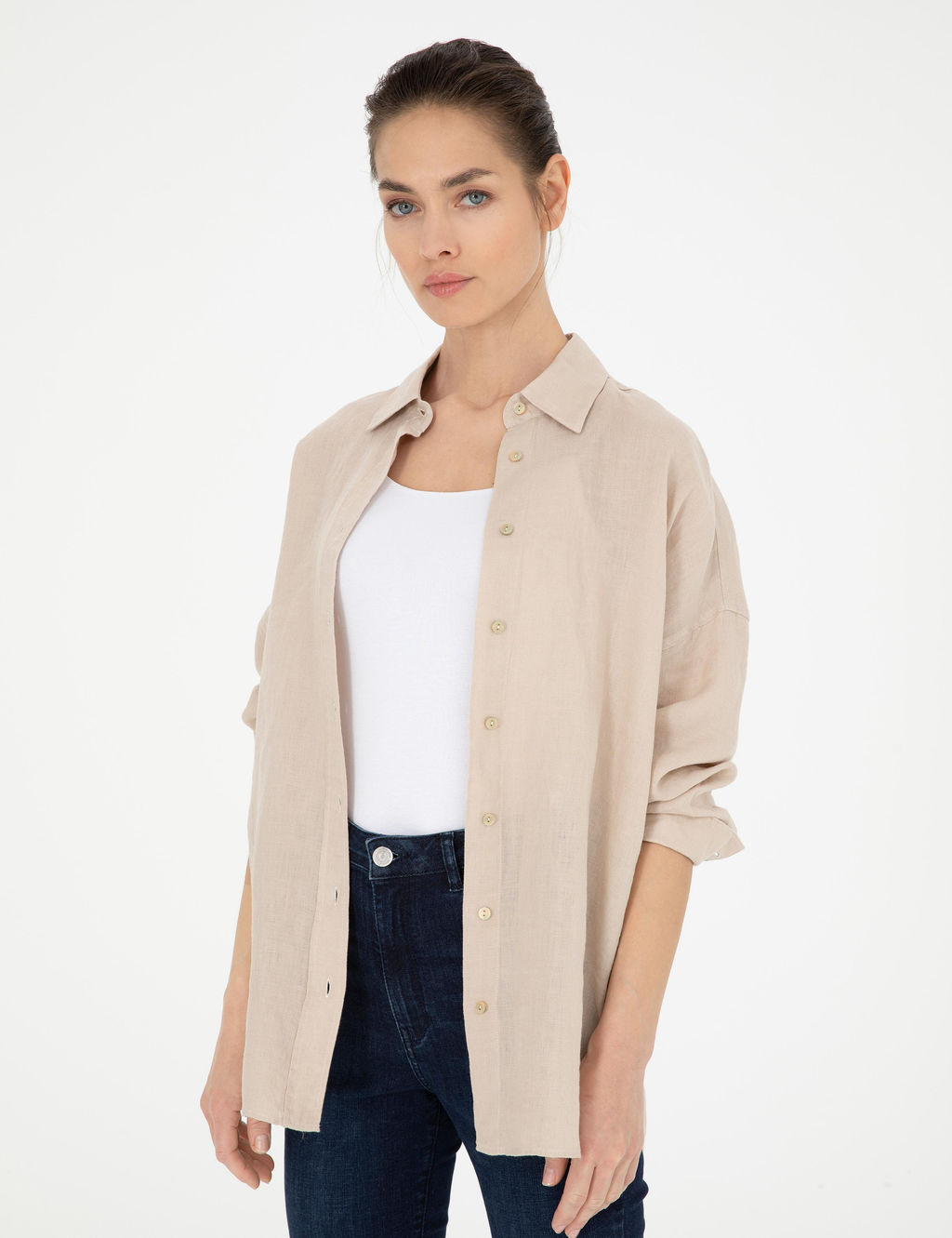 Kum Oversize Keten G_mlek - Pierre cardin фото 3