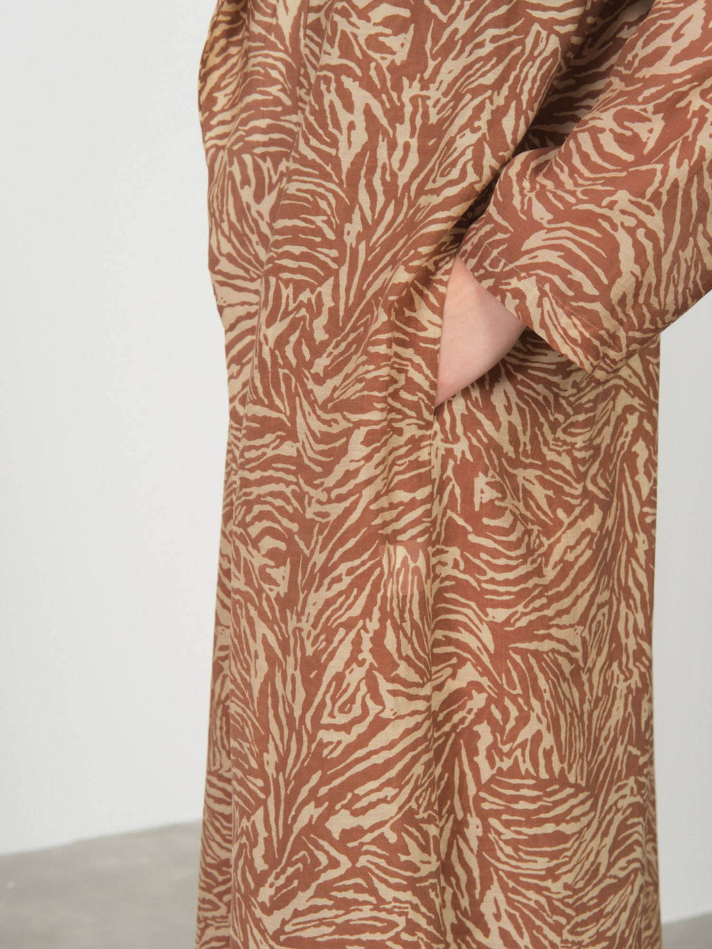 Жакет-кимоно длинный из лиоцелла 42211311