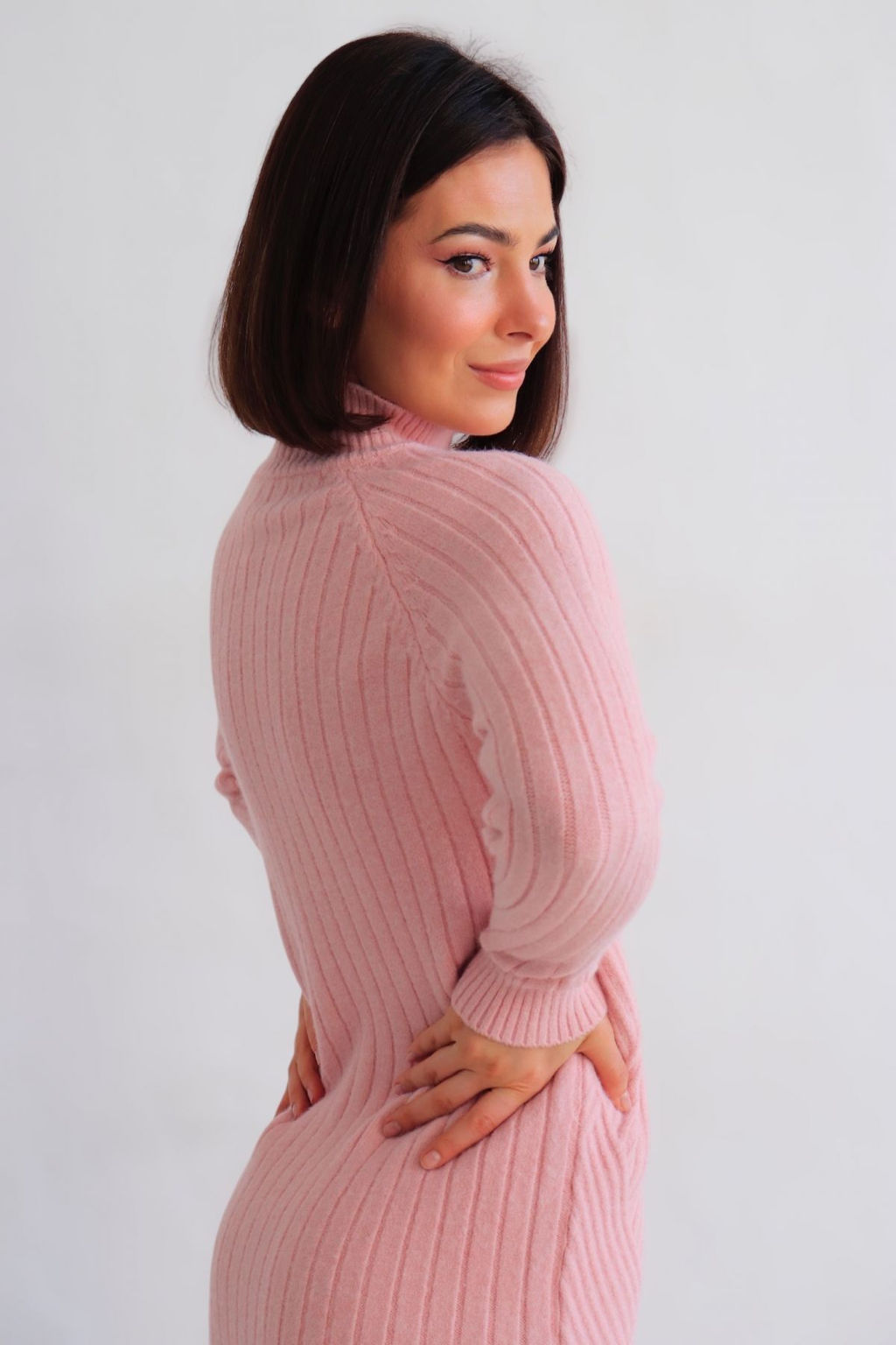 Martichelli Платье вязаное розовое  фото 8